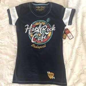 Hard Rock Budapest t-shirt.  JR fit XS